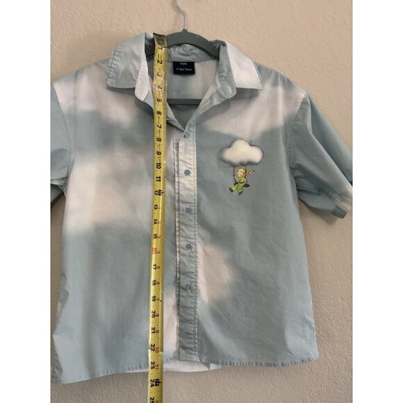 Bosie Le Petit Prince The Little Prince Button Down Shirt 3D Cloud Sz S - Picture 9 of 9